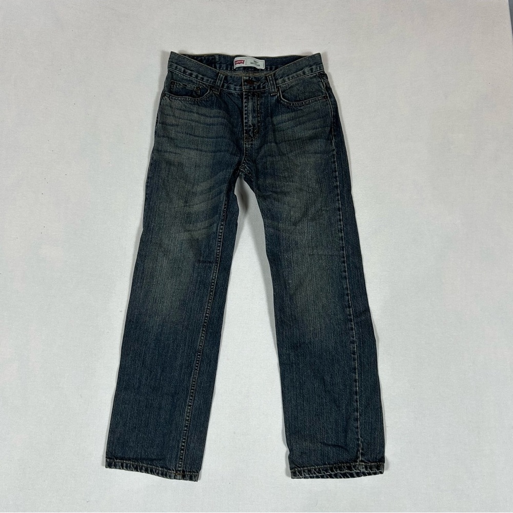 Levis 505 Regular Blue Jeans Boys 14 Reg 27x27 W27 L27 Denim Straight Leg Youth